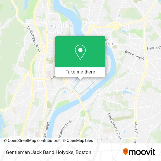 Gentleman Jack Band Holyoke map