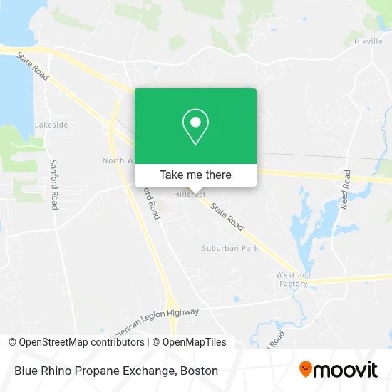 Blue Rhino Propane Exchange map