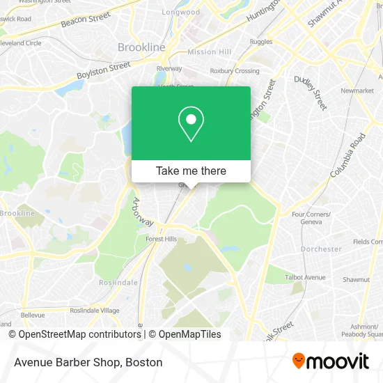 Avenue Barber Shop map