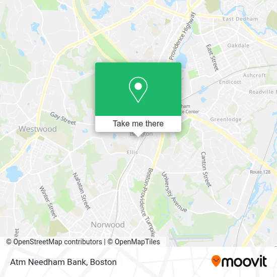 Atm Needham Bank map