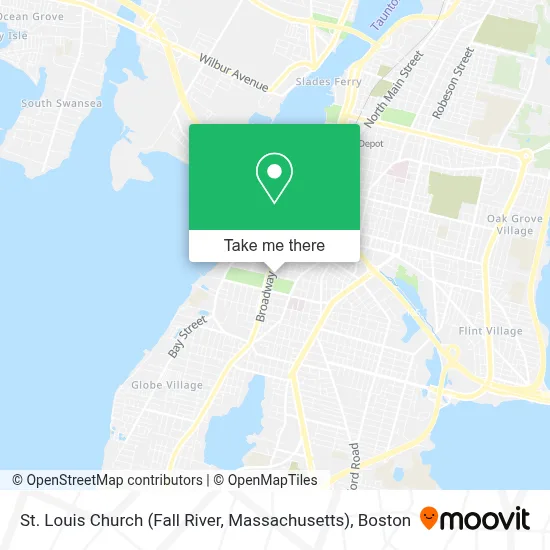 St. Louis Church (Fall River, Massachusetts) map