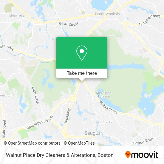 Walnut Place Dry Cleaners & Alterations map