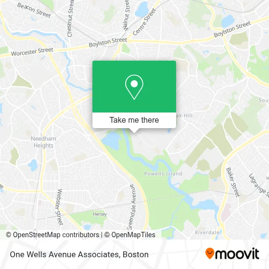 One Wells Avenue Associates map
