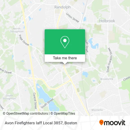 Avon Firefighters Iaff Local 3857 map