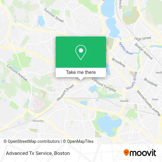 Advanced Tv Service map