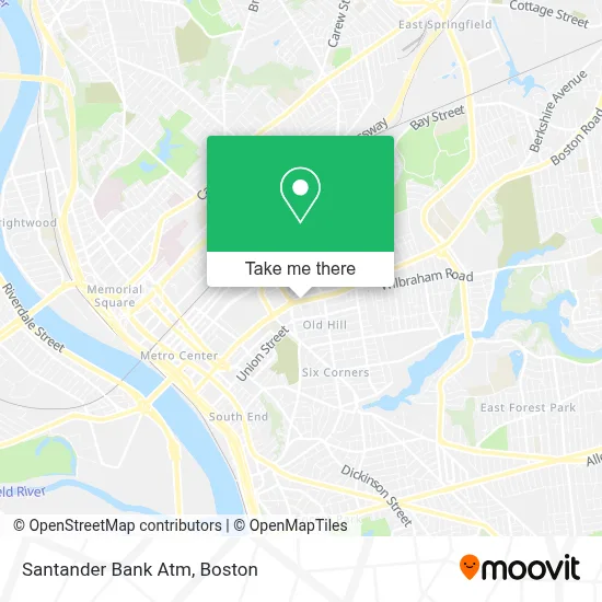Santander Bank Atm map