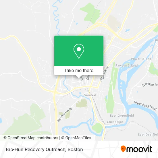 Bro-Hun Recovery Outreach map