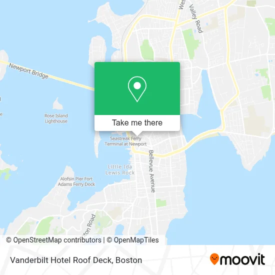 Vanderbilt Hotel Roof Deck map