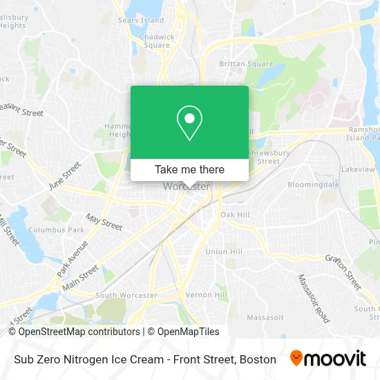 Sub Zero Nitrogen Ice Cream - Front Street map