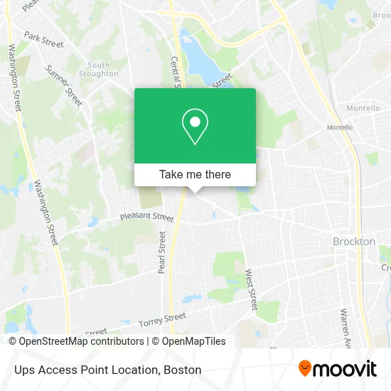Ups Access Point Location map