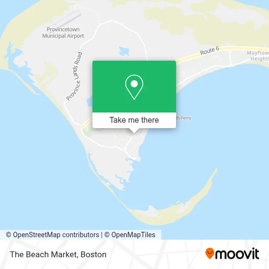 The Beach Market map