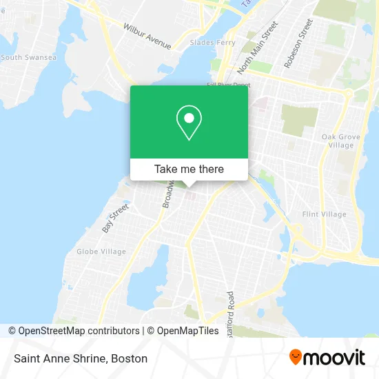 Saint Anne Shrine map