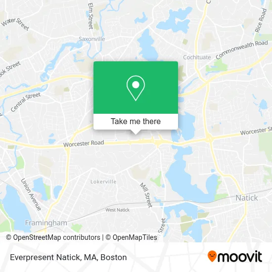 Everpresent Natick, MA map