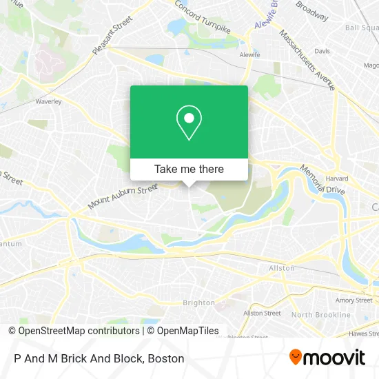 P And M Brick And Block map
