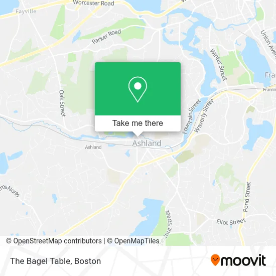 The Bagel Table map
