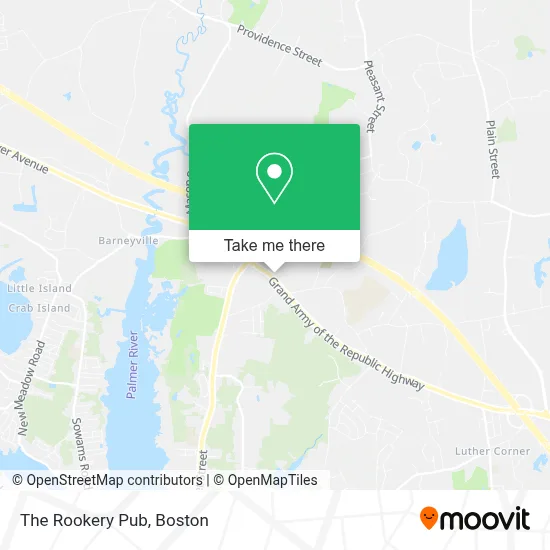 The Rookery Pub map