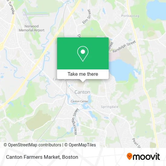 Canton Farmers Market map