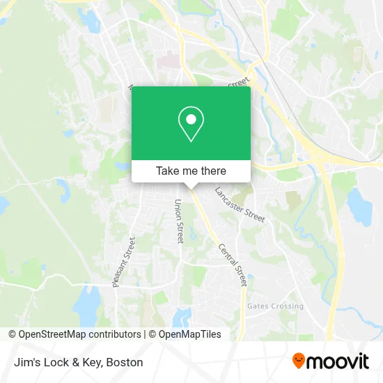 Jim's Lock & Key map