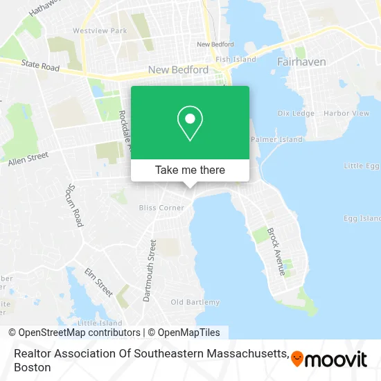 Realtor Association Of Southeastern Massachusetts map