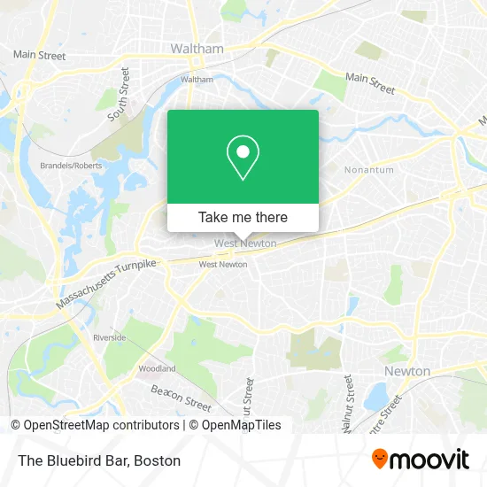 The Bluebird Bar map