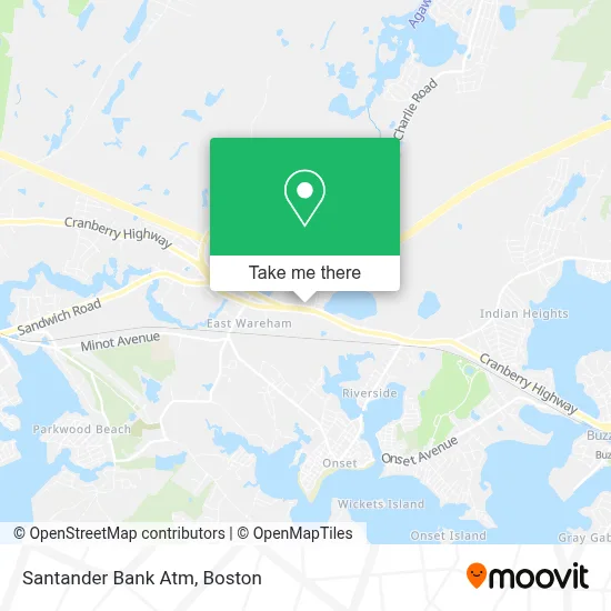 Santander Bank Atm map