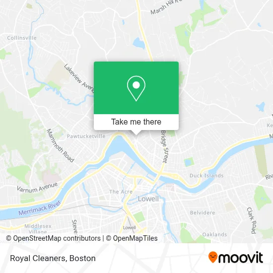 Royal Cleaners map