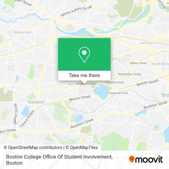 Boston College Office Of Student Involvement map