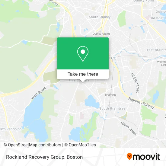 Rockland Recovery Group map