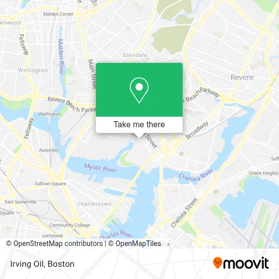 Irving Oil map