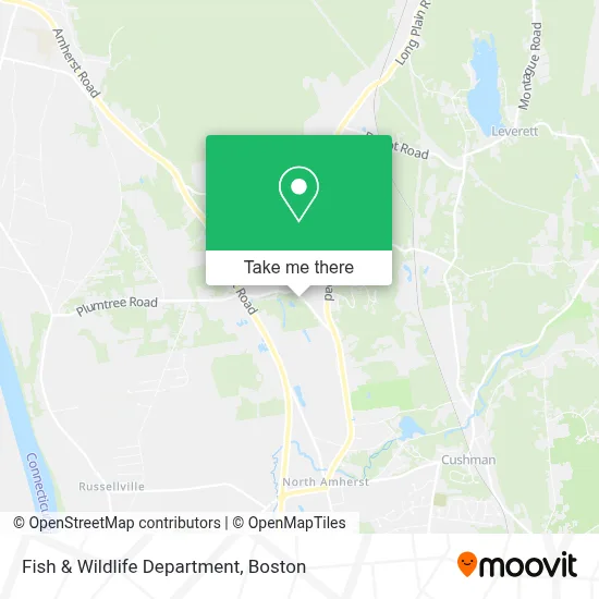 Fish & Wildlife Department map
