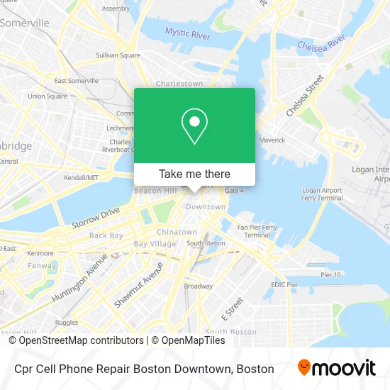 Cpr Cell Phone Repair Boston Downtown map