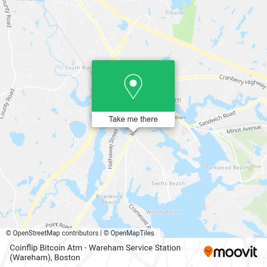 Coinflip Bitcoin Atm - Wareham Service Station map