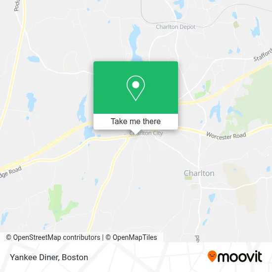 Yankee Diner map