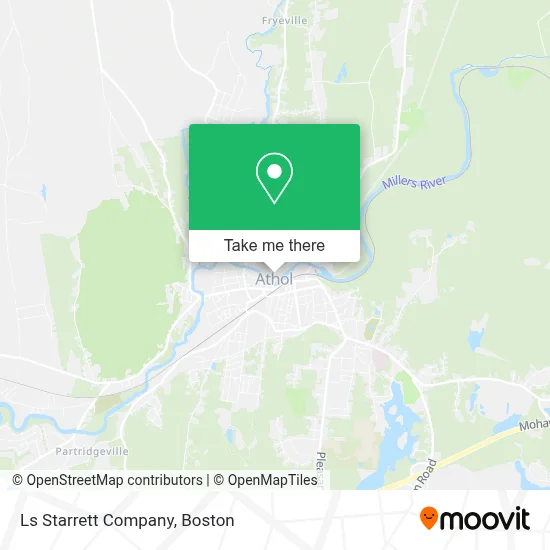 Ls Starrett Company map