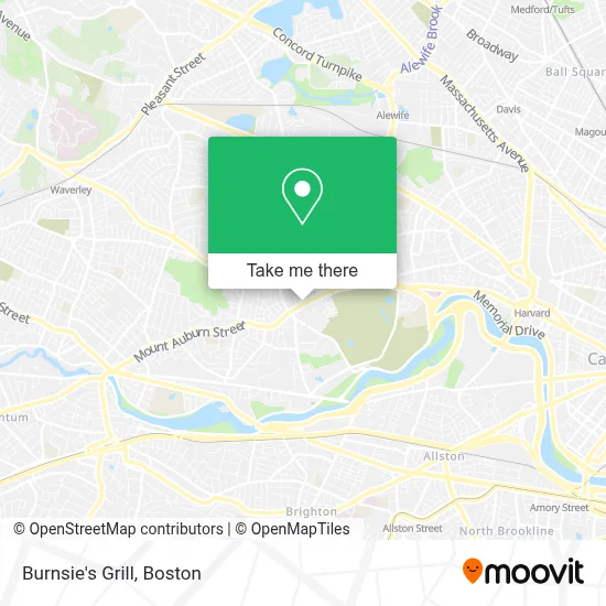 Burnsie's Grill map