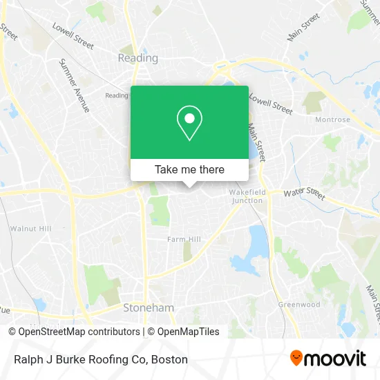 Ralph J Burke Roofing Co map