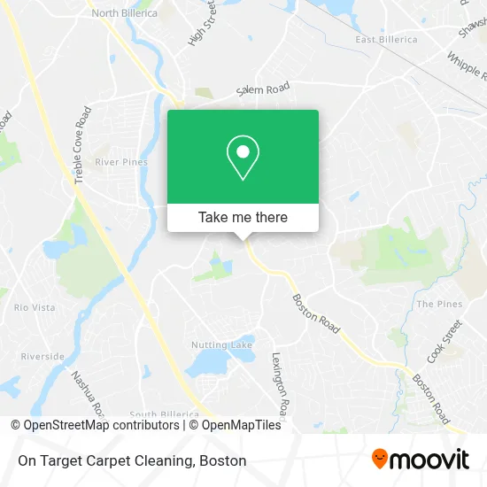 On Target Carpet Cleaning map