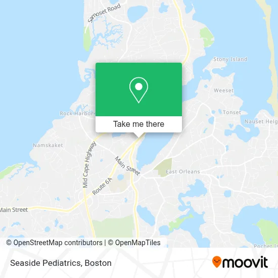 Seaside Pediatrics map