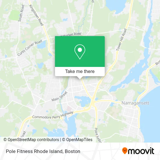 Pole Fitness Rhode Island map