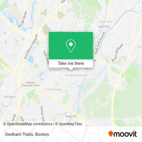 Dedham Trails map