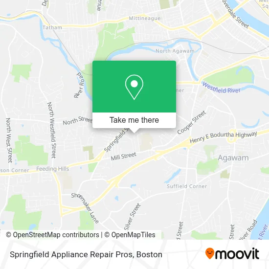 Springfield Appliance Repair Pros map