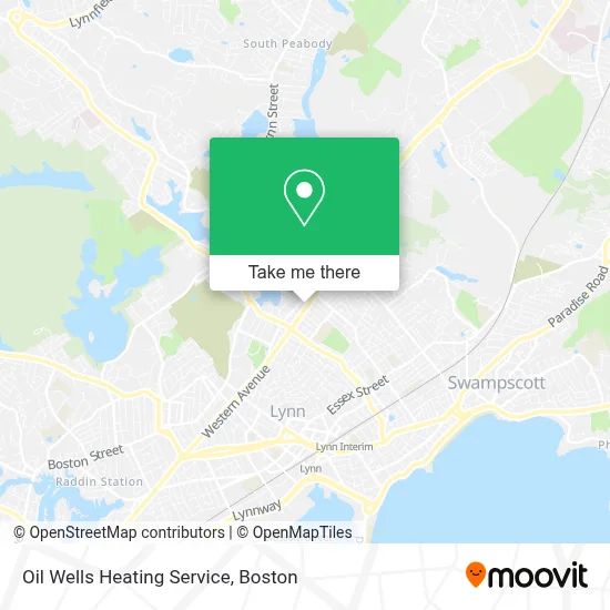 Oil Wells Heating Service map