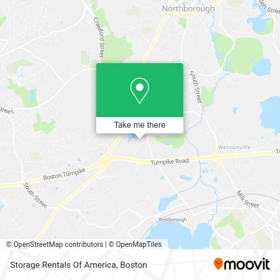 Storage Rentals Of America map