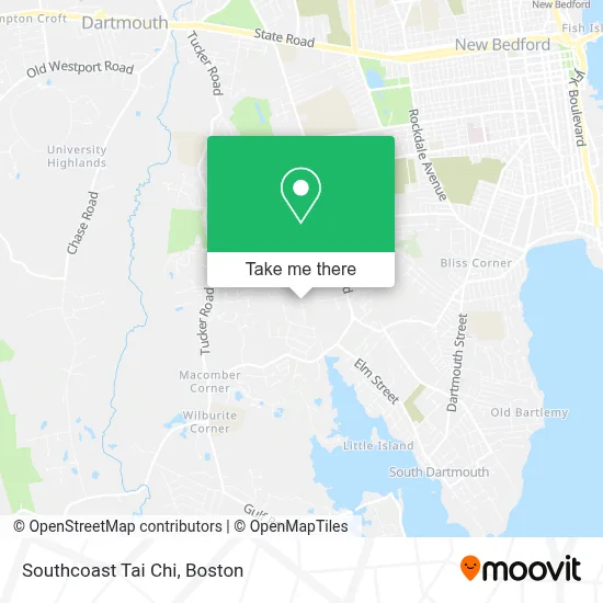 Southcoast Tai Chi map