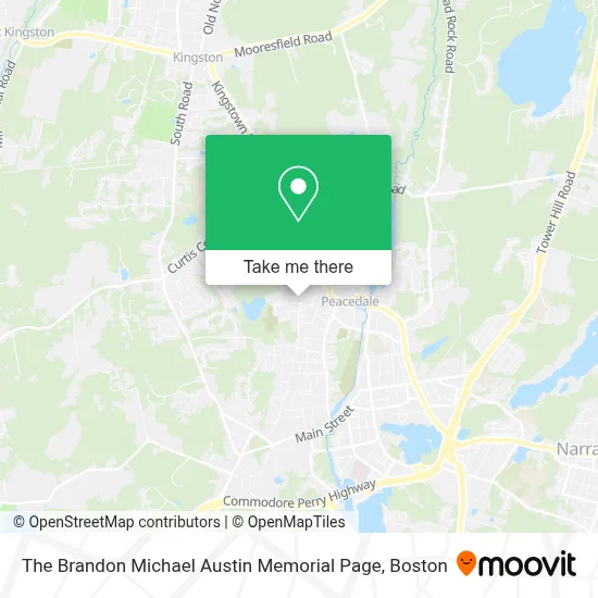 The Brandon Michael Austin Memorial Page map