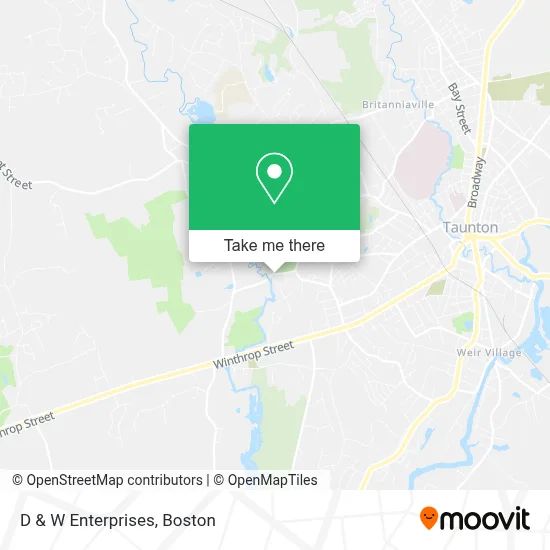 D & W Enterprises map