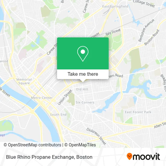 Blue Rhino Propane Exchange map