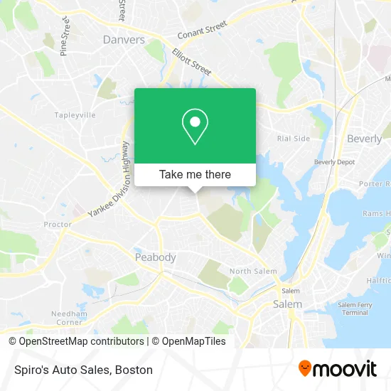 Spiro's Auto Sales map