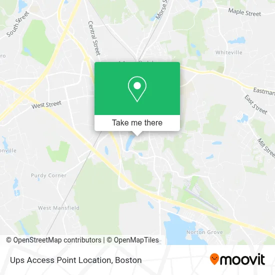 Ups Access Point Location map