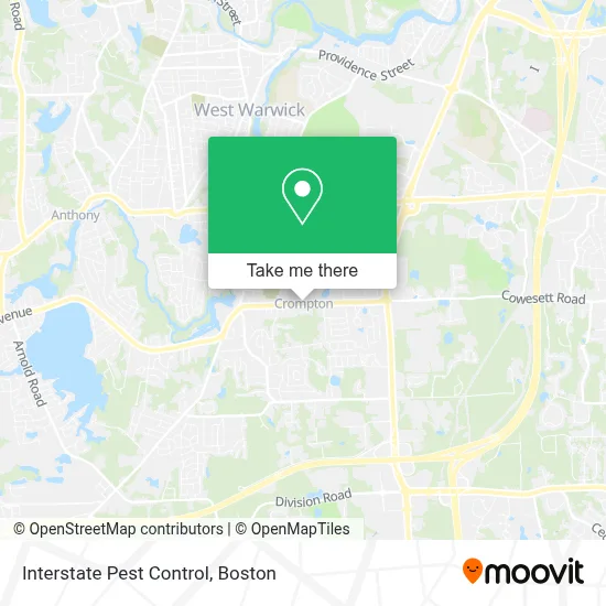 Interstate Pest Control map